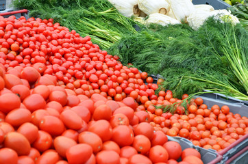 Fresh vegetables at open market