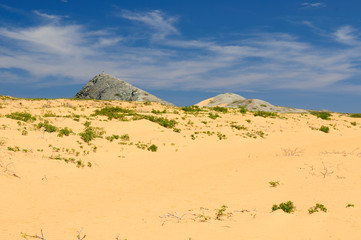 Fototapeta na wymiar Kolumbia, pustynnym półwyspie Guajira