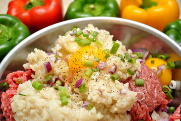 Preparing Stuffed Peppers