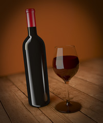 bottle and glass