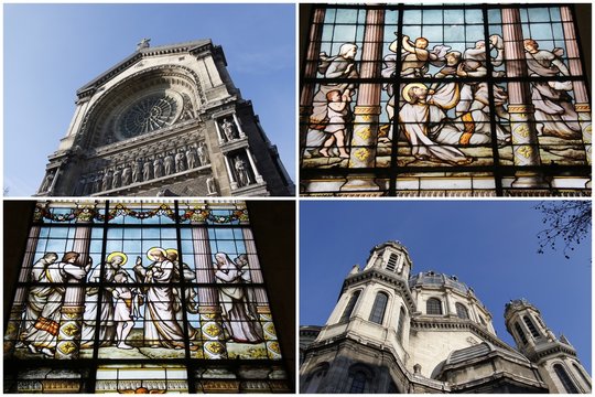 Eglises &agrave; Paris, 4 photos
