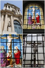 Foto op Canvas Lieux de cultes à Paris, 4 photos © Atlantis