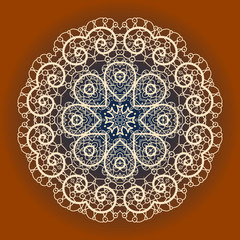 Oriental mandala motif