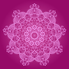 Oriental mandala motif