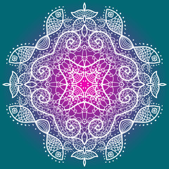 Oriental traditional ornament motif