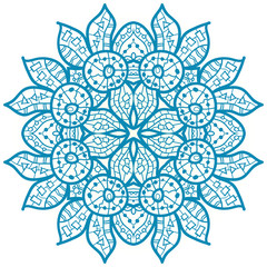Oriental mandala motif
