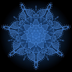 Oriental mandala motif