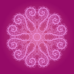 Oriental mandala motif