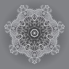 Oriental mandala motif