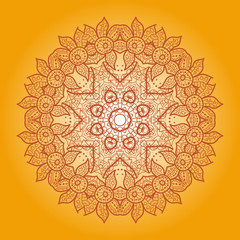 Oriental mandala motif
