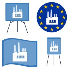 Usine dans différents supports