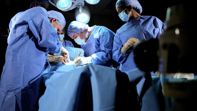 Multi Ethnic Surgical Team in Operating Theater
