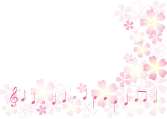 桜と音符