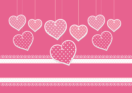 Scrapbook Hearts Background