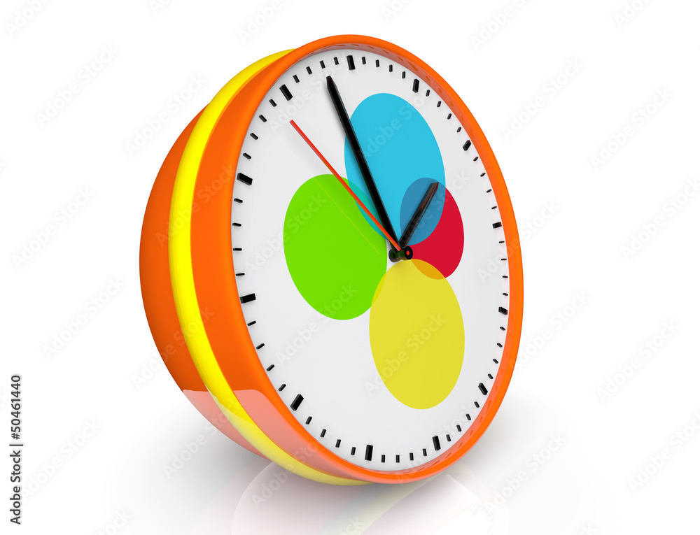 Poster Abstract color clock