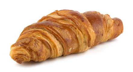 Croissant isolated on the white background