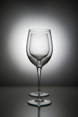 Two wine glasses