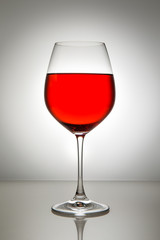 Glass of red wine