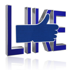 Like symbol  on  white background