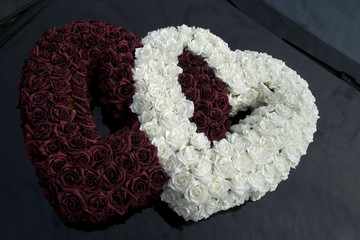 Hochzeitswagen Gesteck