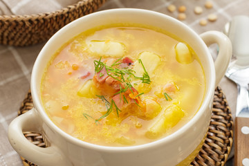 Pea soup