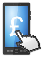 phone cursor and pound symbol