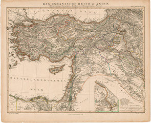 Asia Minor vintage map