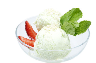 Пломбир с мятным листиком