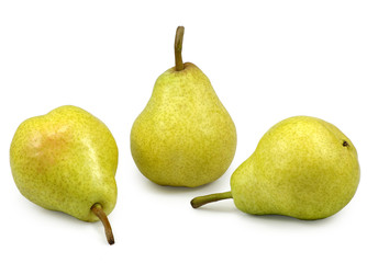three pear closeup
