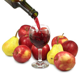 fruit and wine