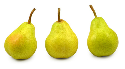 three pears isolate