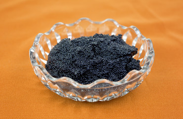 Black Caviar In Bowl