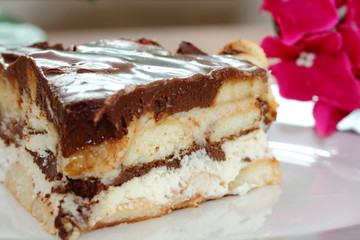 piece of chocolate pound cake