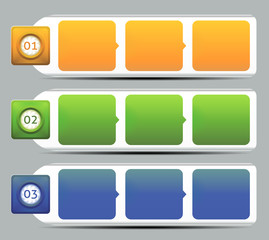 Vector Progress Background / Product choice or Version