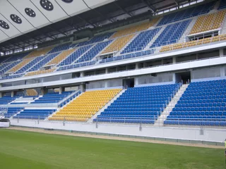 Fotobehang Stadion stadion blauw