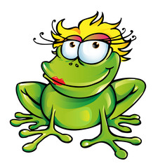  girl happy frog