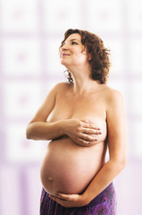 Beautiful pregnant woman