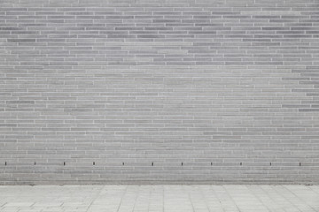 Fototapeta premium Hintergrund Wand mit Klinkern