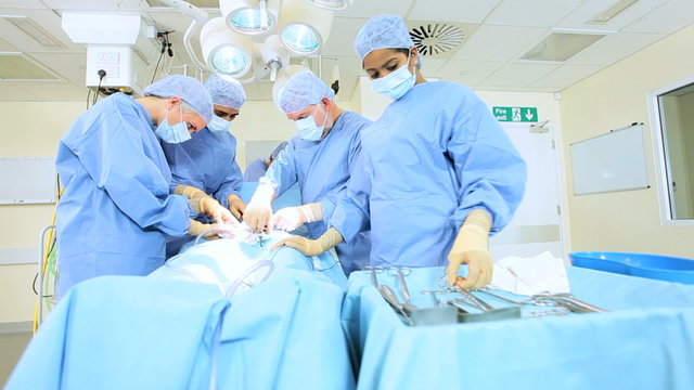 Surgical Team in Operating Theater