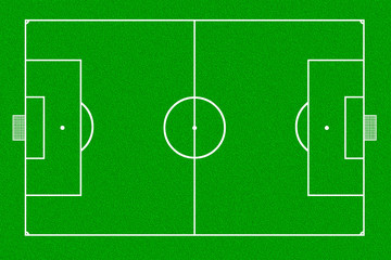 Fussball Spielfeld mit Tornetzen, Rasenstruktur