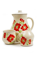 jug on the white background