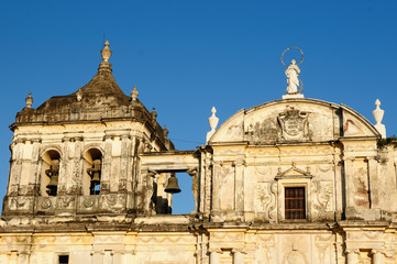 Nicaragua, View on the old Leon city