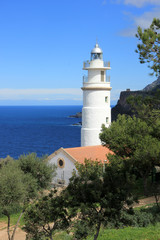 lighthouse es faro porto de soller mallorca