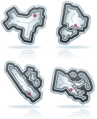 Simple Country Icons