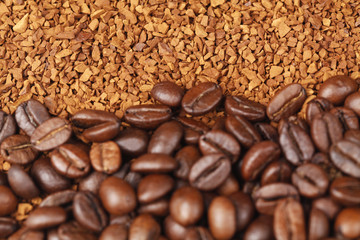 Coffee Bean Scattered.