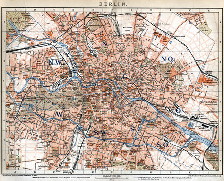 Berlin vintage map