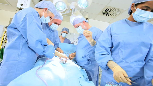Surgical Team in Operating Theater