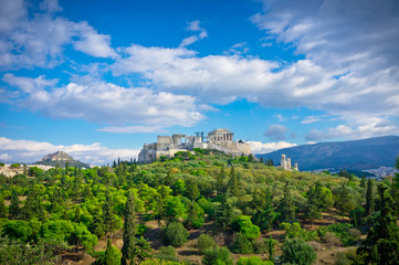 Fototapeta na wymiar Piękny widok z Akropolu, Ateny, Grecja