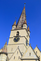 Fototapeta na wymiar Medieval Church Tower