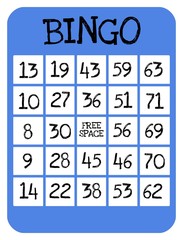 Bingo game card